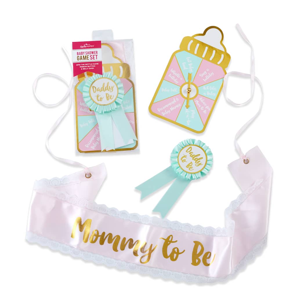 3 Colours MUM TO BE Embroidered teddy SASH RIBBON WEARABLE BANNER FOR BABY SHOW
